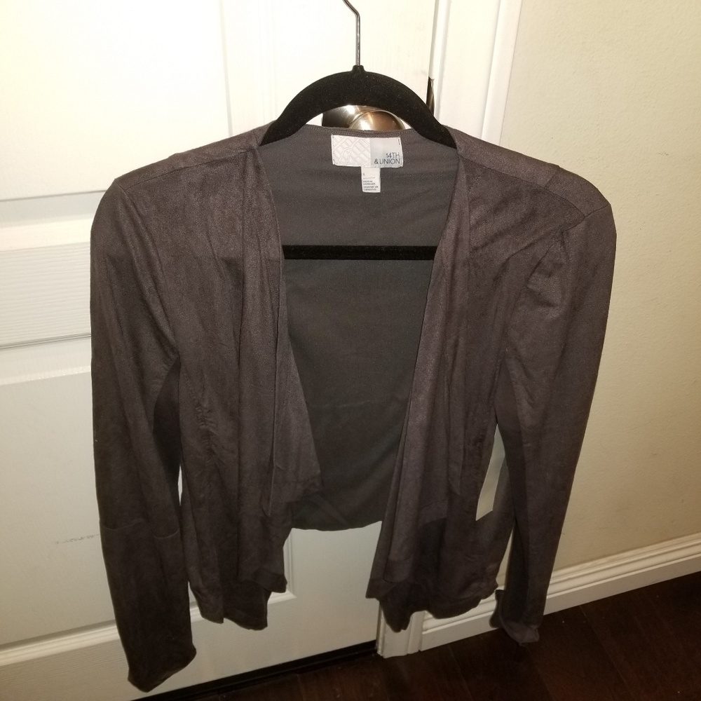 Cropped Shawl collar jacket